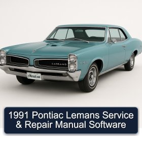 1991 Pontiac Lemans Service & Repair Manual Software