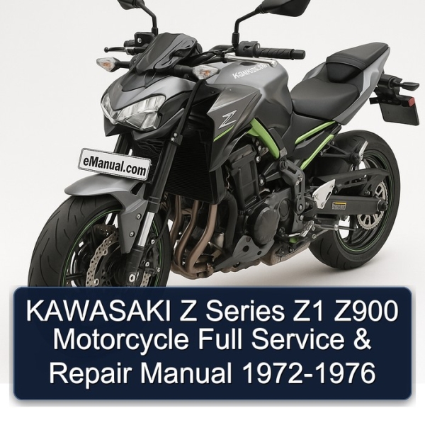 KAWASAKI Z Series Z1 Z900 Motorcycle Full Service & Repair Manual 1972-1976