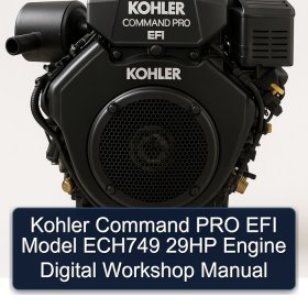 Kohler Command PRO EFI Model ECH749 29HP Engine Digital Workshop Manual