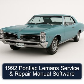 1992 Pontiac Lemans Service & Repair Manual Software