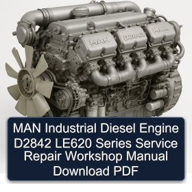 MAN Industrial Diesel Engine D2842 LE620 Series Service Repair Workshop Manual Download PDF