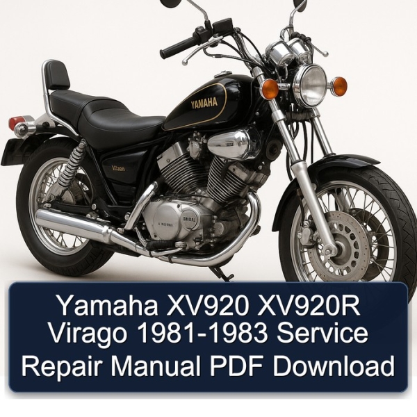 Yamaha XV920 XV920R Virago 1981-1983 Service Repair Manual PDF Download