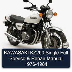 KAWASAKI KZ200 Single Full Service & Repair Manual 1976-1984