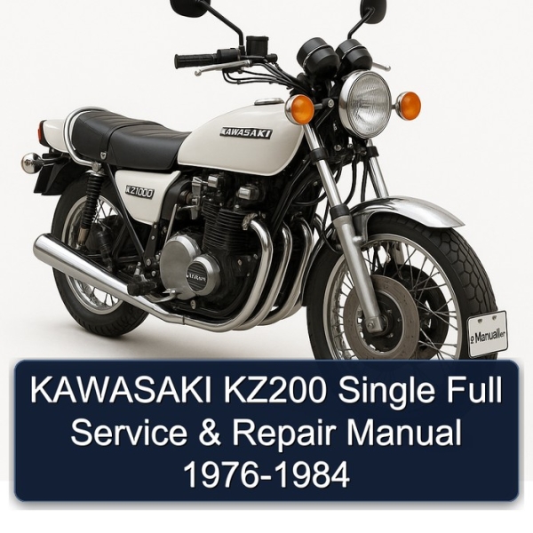 KAWASAKI KZ200 Single Full Service & Repair Manual 1976-1984
