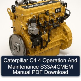 Caterpillar C4 4 Operation And Maintenance S33A4CMEM Manual PDF Download