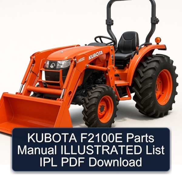 KUBOTA F2100E Parts Manual ILLUSTRATED List IPL PDF Download