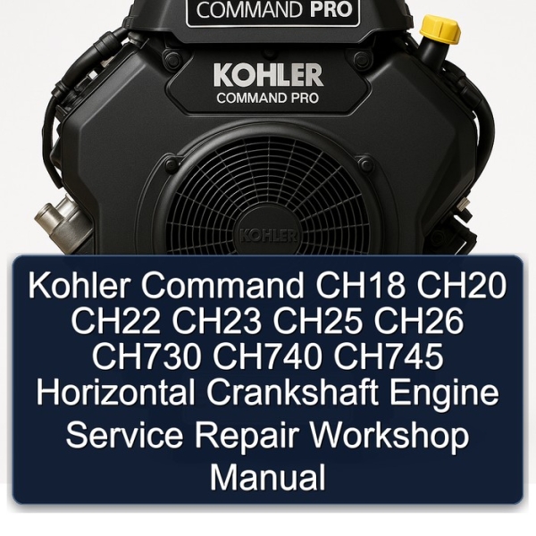 Kohler Command Motoren: Werkstatt-Handbuch für Service und Reparatur (CH18, CH20, CH22, CH23, CH25, CH26, CH730, CH740, CH745, Horizontalwelle)