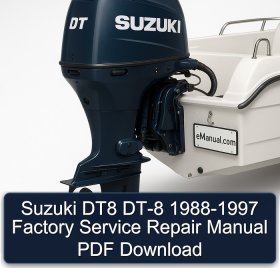 Suzuki DT8 DT-8 1988-1997 Factory Service Repair Manual PDF Download