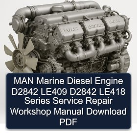 MAN Marine Diesel Engine D2842 LE409 D2842 LE418 Series Service Repair Workshop Manual Download PDF