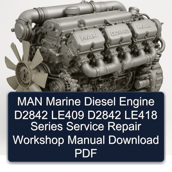 MAN Marine Diesel Engine D2842 LE409 D2842 LE418 Series Service Repair Workshop Manual Download PDF