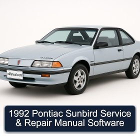 1992 Pontiac Sunbird Service & Repair Manual Software