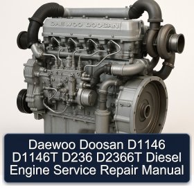 Daewoo Doosan D1146 D1146T D236 D2366T Diesel Engine Service Repair Manual