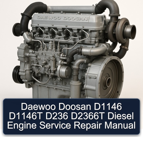 Daewoo Doosan D1146 D1146T D236 D2366T Diesel Engine Service Repair Manual