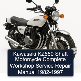 Kawasaki KZ550 Shaft Motorcycle Complete Workshop Service Repair Manual 1982-1997