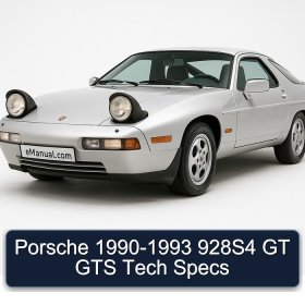 Porsche 1990-1993 928S4 GT GTS Tech Specs