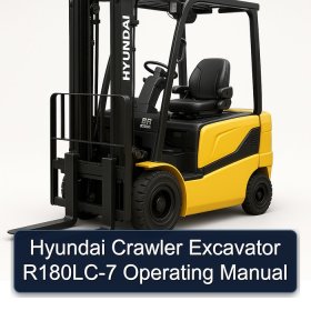 Hyundai Crawler Excavator R180LC-7 Operating Manual