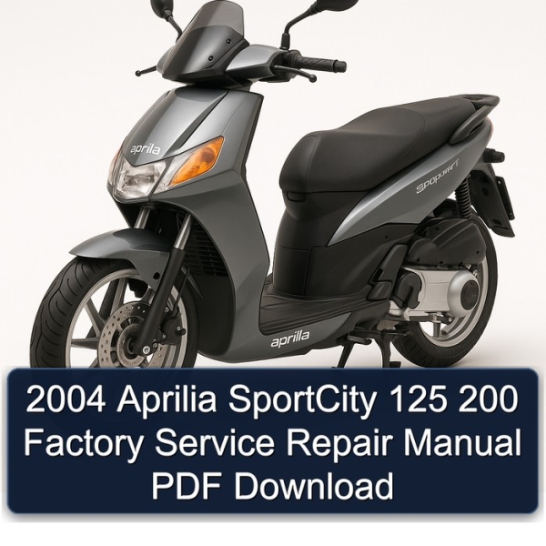 2004 Aprilia SportCity 125 200 Factory Service Repair Manual PDF Download
