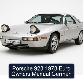 Porsche 928 1978 Euro Owners Manual German