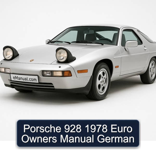 Porsche 928 1978 Euro Owners Manual German