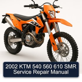 2002 KTM 540 560 610 SMR Service Repair Manual