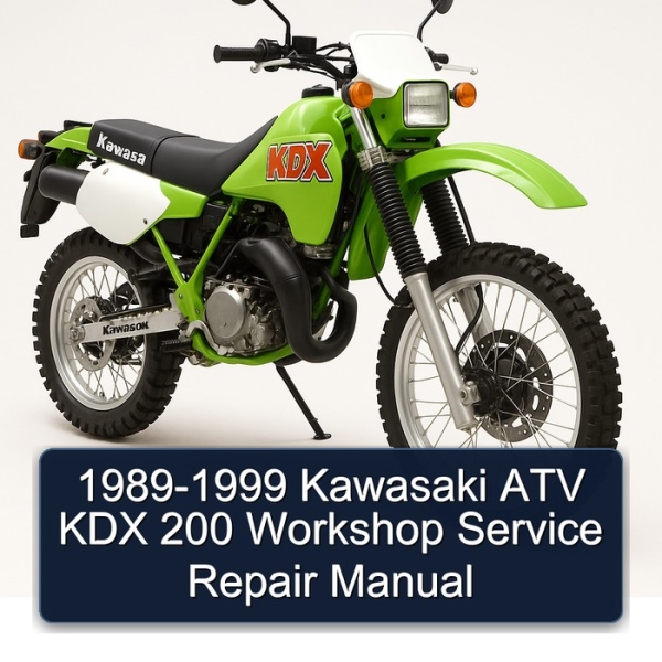 1989-1999 Kawasaki ATV KDX 200 Workshop Service Repair Manual