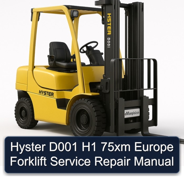 Hyster D001 H1 75xm Europe Forklift Service Repair Manual