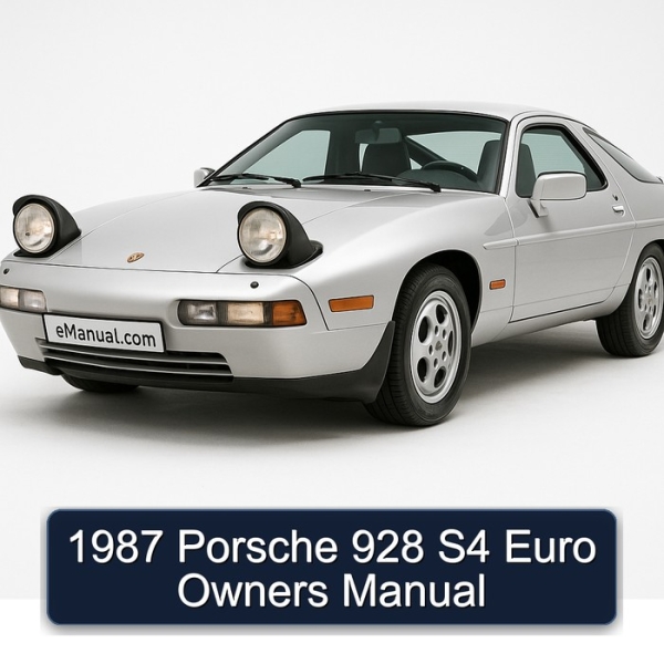 1987 Porsche 928 S4 Euro Owners Manual