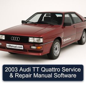 2003 Audi TT Quattro Service & Repair Manual Software