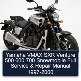Yamaha VMAX SXR Venture 500 600 700 Snowmobile Full Service & Repair Manual 1997-2000