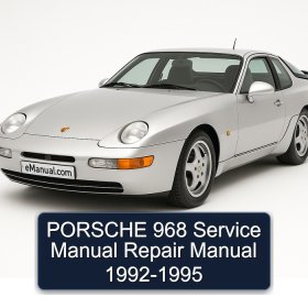 PORSCHE 968 Service Manual Repair Manual 1992-1995