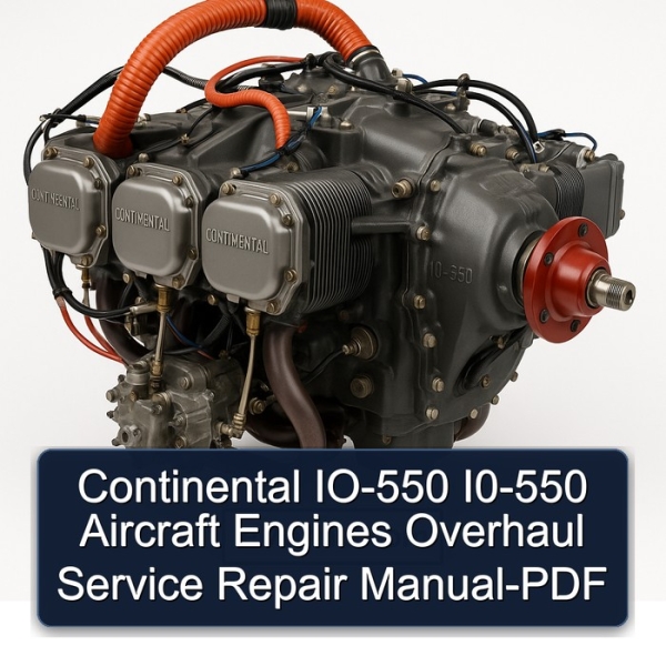 Continental IO-550 I0-550 Aircraft Engines Overhaul Service Repair Manual-PDF