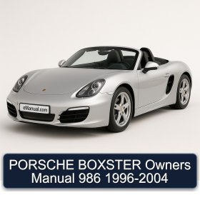 PORSCHE BOXSTER Owners Manual 986 1996-2004