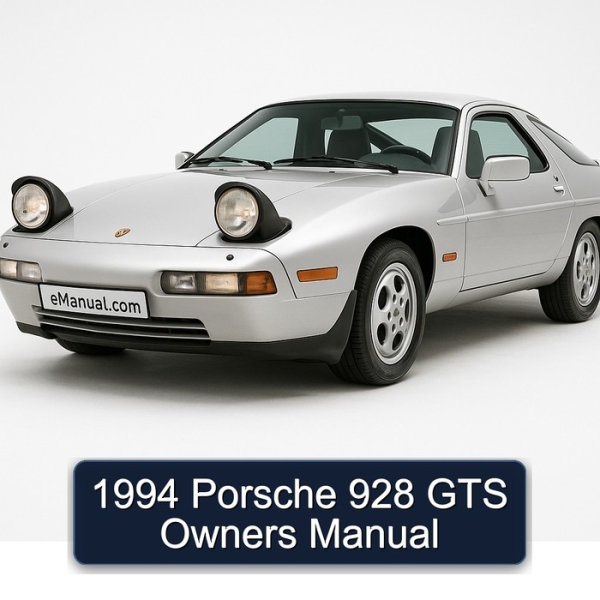 1994 Porsche 928 GTS Owners Manual