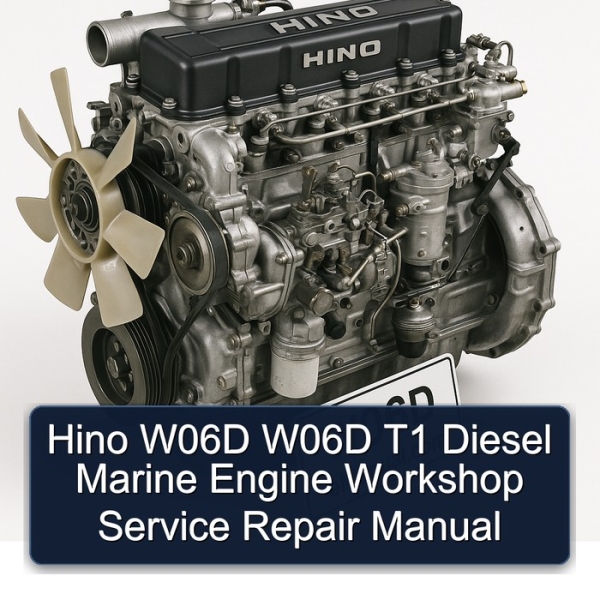 Hino W06D W06D T1 Diesel Marine Engine Workshop Service Repair Manual