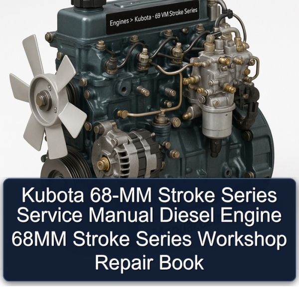 Kubota 68-MM Stroke Series Service Manual Diesel Engine 68MM Stroke Series Workshop Repair Book