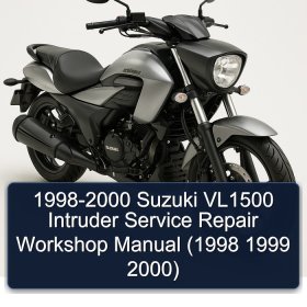 1998-2000 Suzuki VL1500 Intruder Service Repair Workshop Manual (1998 1999 2000)