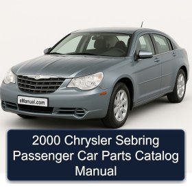2000 Chrysler Sebring Passenger Car Parts Catalog Manual