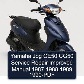 Yamaha Jog CE50 CG50 Service Repair Improved Manual 1987 1988 1989 1990-PDF