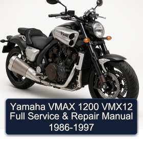 Yamaha VMAX 1200 VMX12 Full Service & Repair Manual 1986-1997