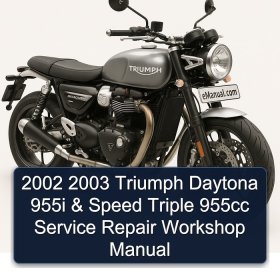 2002 2003 Triumph Daytona 955i & Speed Triple 955cc Service Repair Workshop Manual