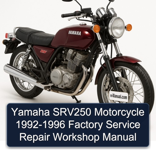 Yamaha SRV250 Motorcycle 1992-1996 Factory Service Repair Workshop Manual