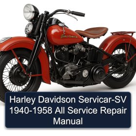 Harley Davidson Servicar-SV 1940-1958 All Service Repair Manual