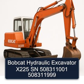 Bobcat Hydraulic Excavator X225 SN 508311001 508311999