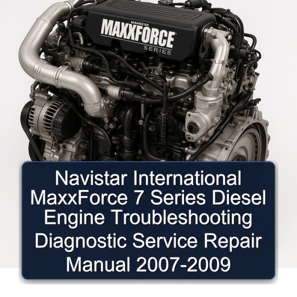 Navistar International MaxxForce 7 Series Diesel Engine Troubleshooting Diagnostic Service Repair Manual 2007-2009