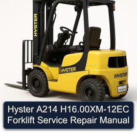 Hyster A214 H16.00XM-12EC Forklift Service Repair Manual