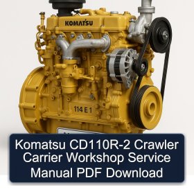 Komatsu CD110R-2 Crawler Carrier Workshop Service Manual PDF Download
