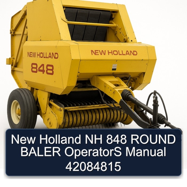 New Holland NH 848 ROUND BALER OperatorS Manual 42084815