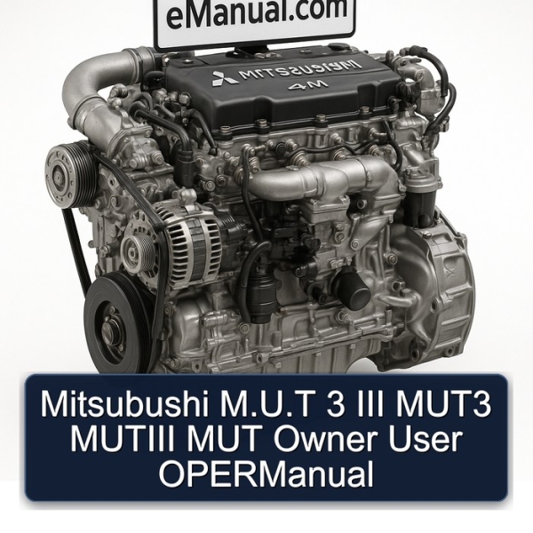 Mitsubushi M.U.T 3 III MUT3 MUTIII MUT Owner User OPERManual