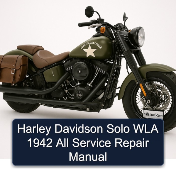 Harley Davidson Solo WLA 1942 All Service Repair Manual