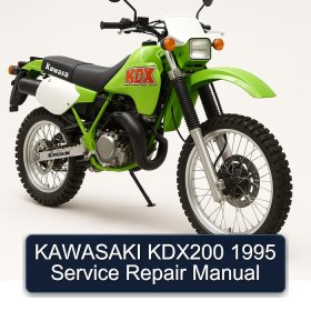 KAWASAKI KDX200 1995 Service Repair Manual